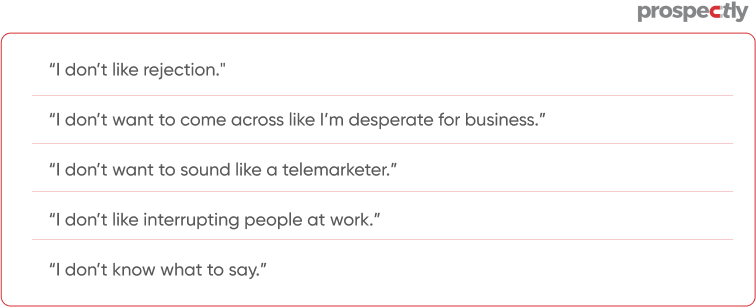 Kelly on cold calling excuses