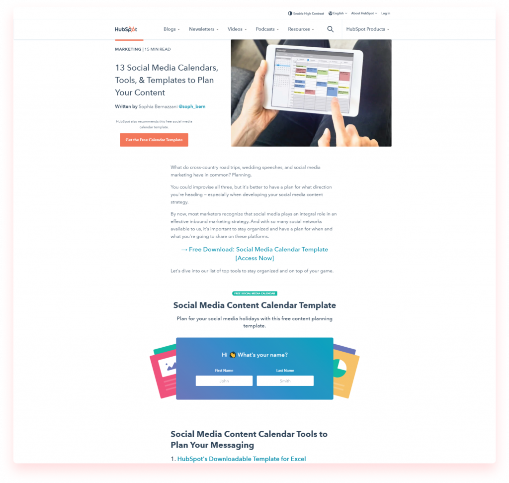 Hubspot CTA