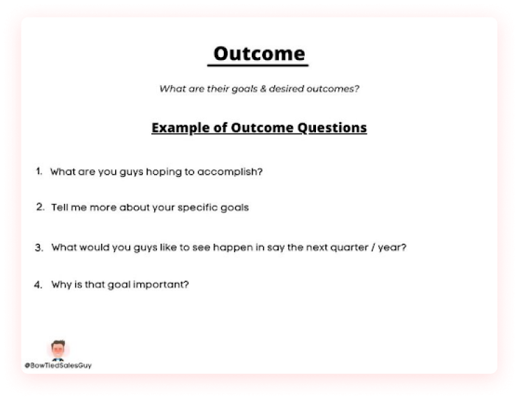 outcome example