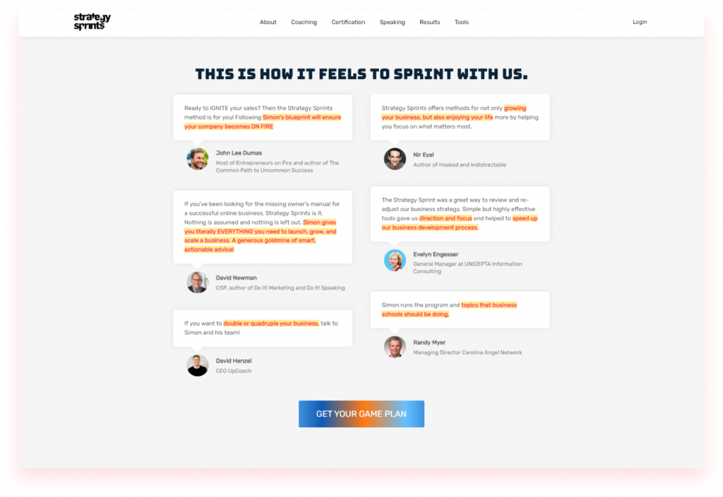 strategy sprints