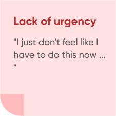 lack of urgency by prospectly.com