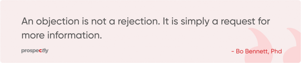 sales objection quote
