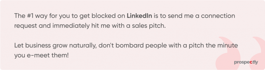 sales pitch