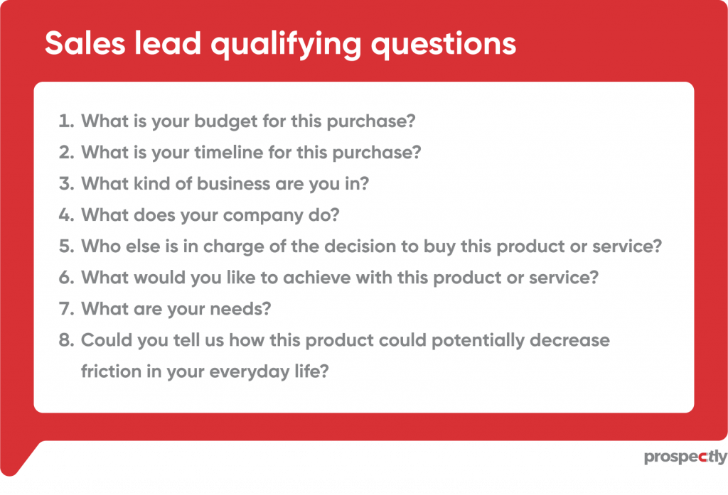 sales lead qualifying questions