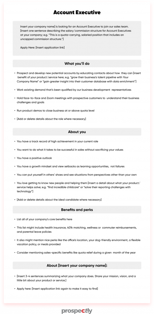 account executive JD