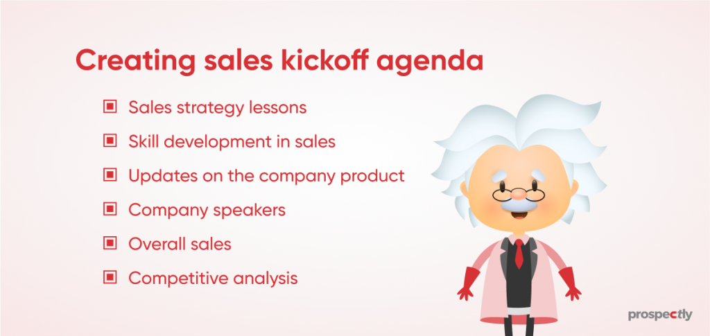 creating sales kickoff agenda