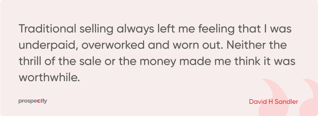 David sandler quote