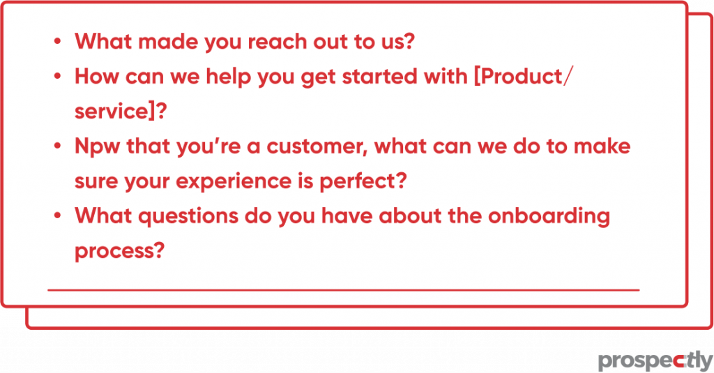Onboarding questions