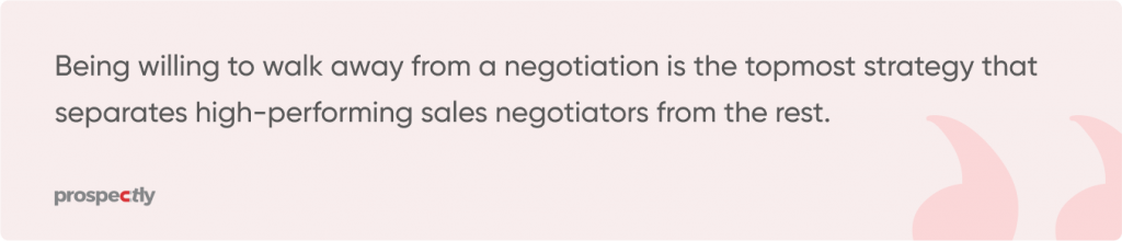 sales negotiation quoty