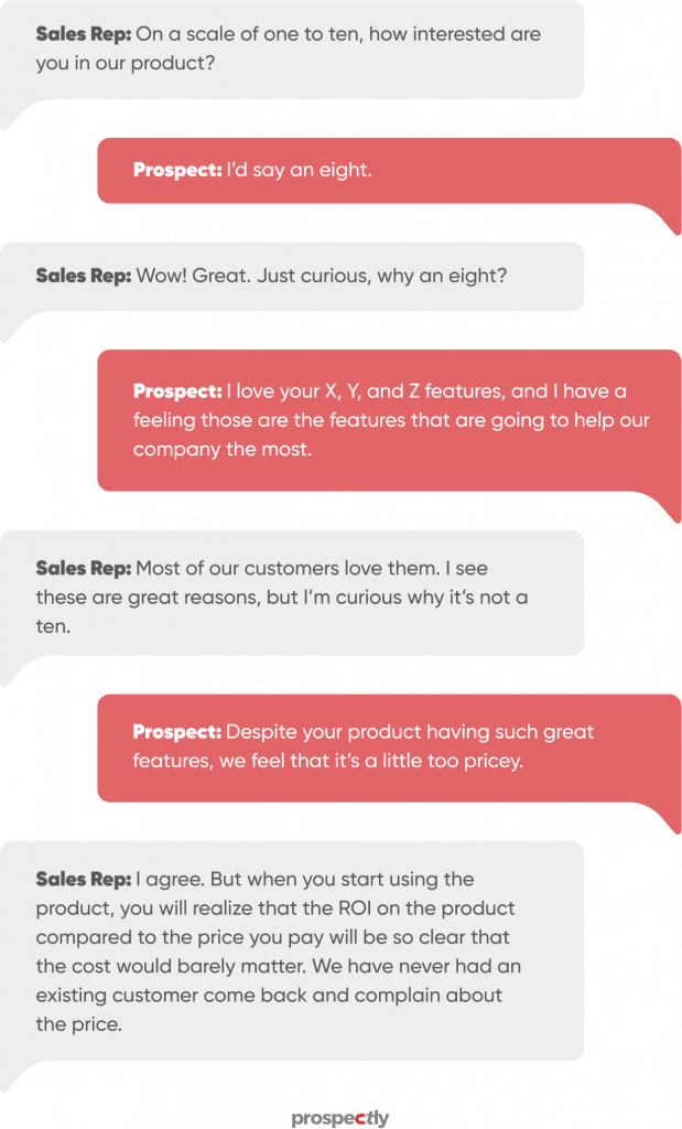 scale closing technique example