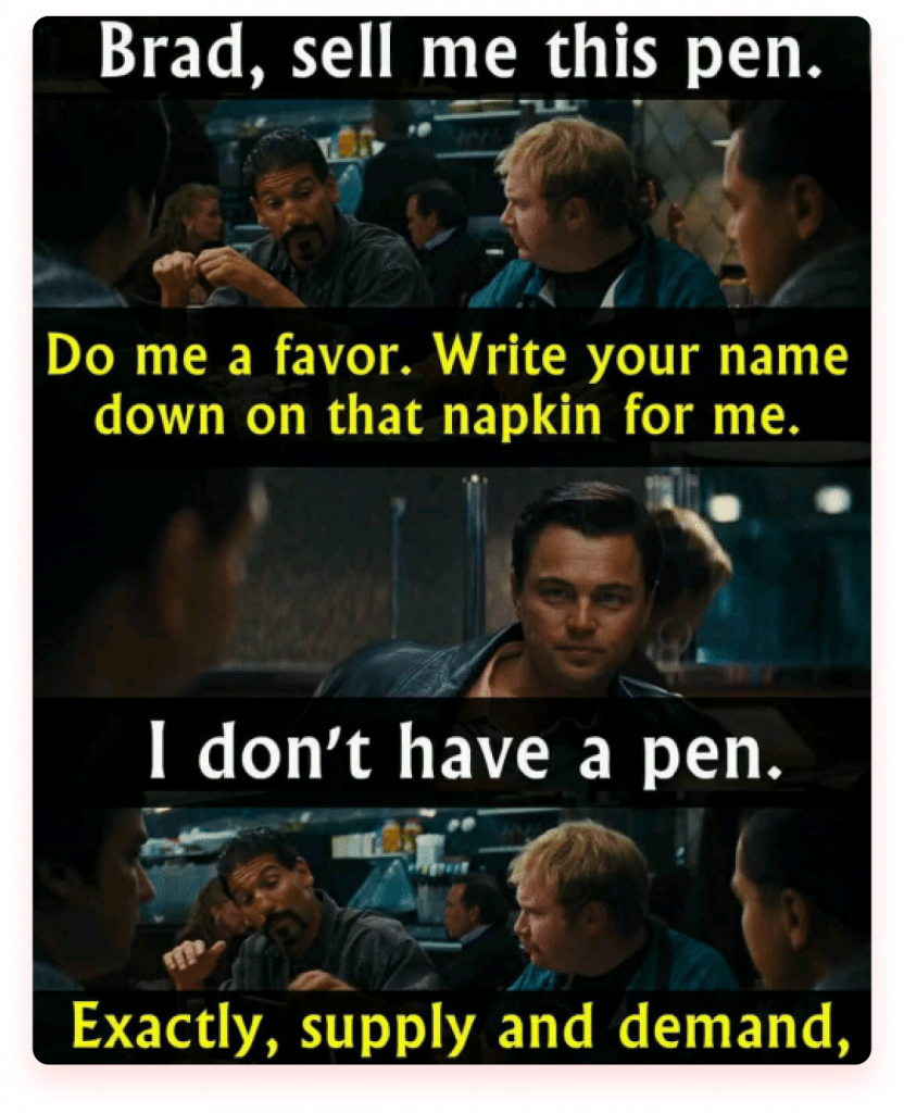 wolf of wallstreet sell me this pen